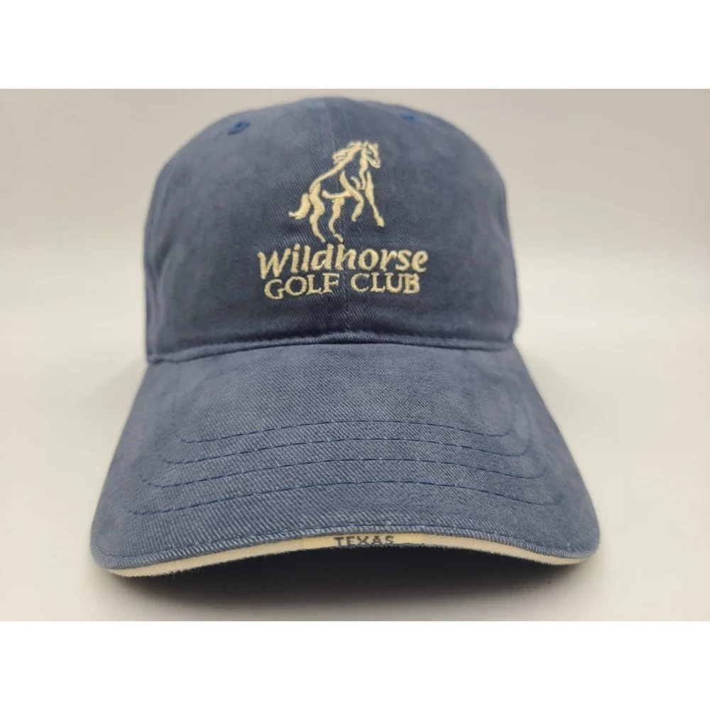Wildhorse Golf Club at‎ Robson Ranch Strapback Adjustable Hat Cap Men Women Blue
